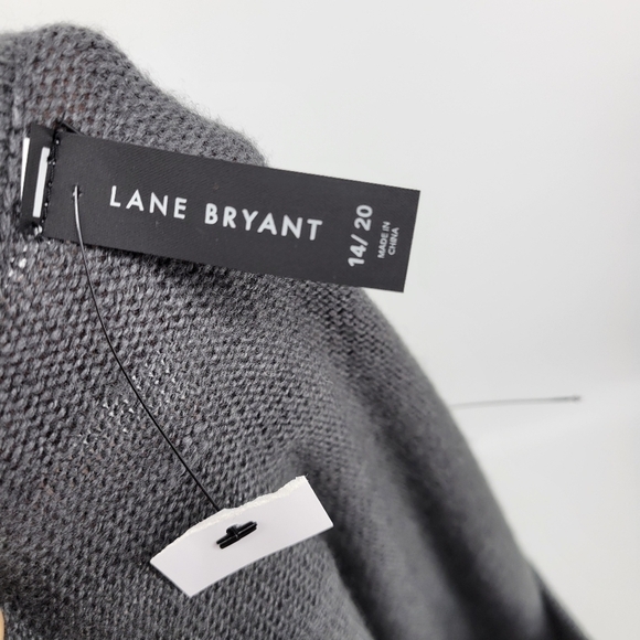 Lane Bryant Grey, Black White poncho size 14/20 NWT‎ 🔖 - Picture 8 of 8